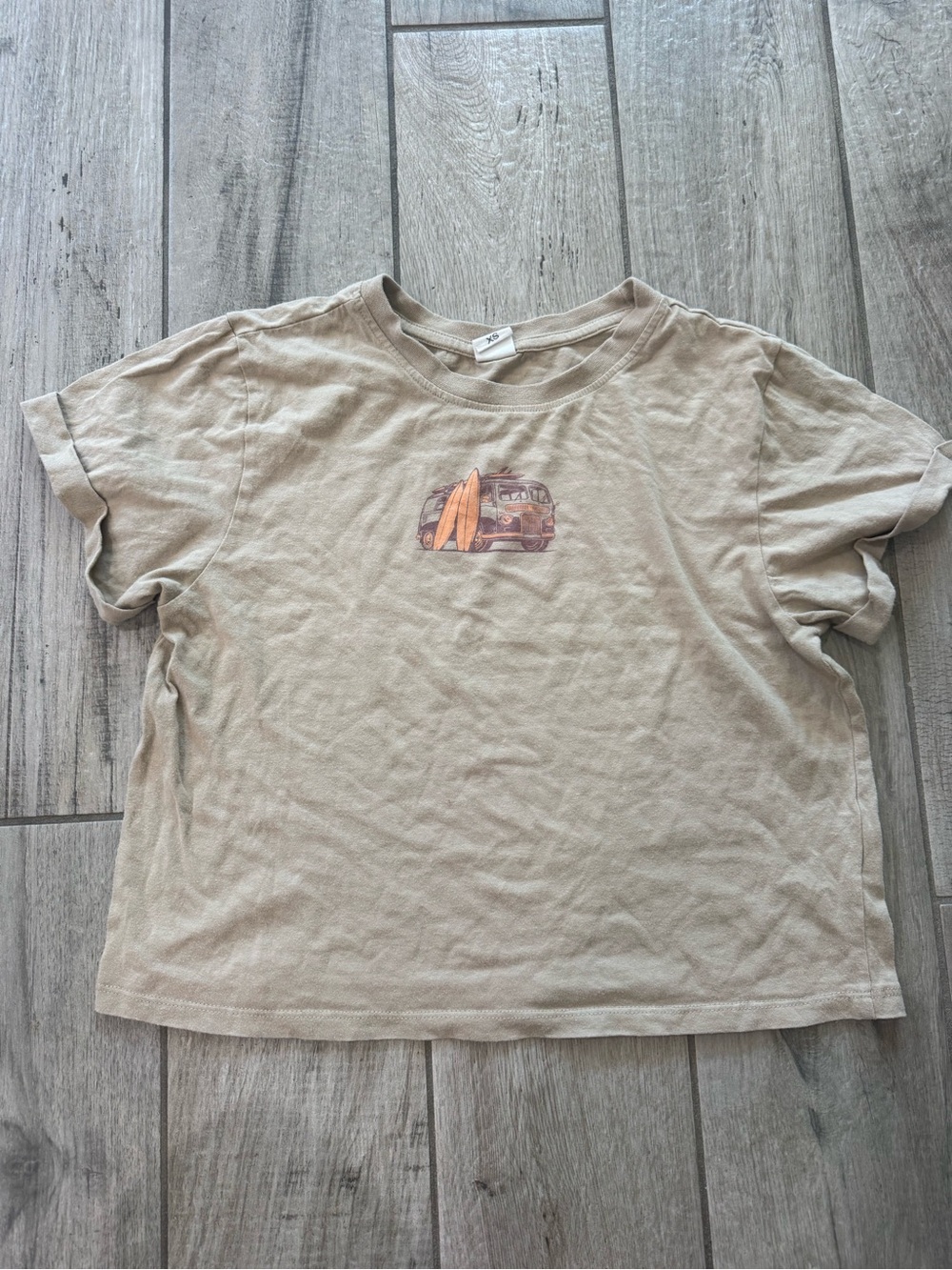 Tan Surf VW bus Graphic Tee